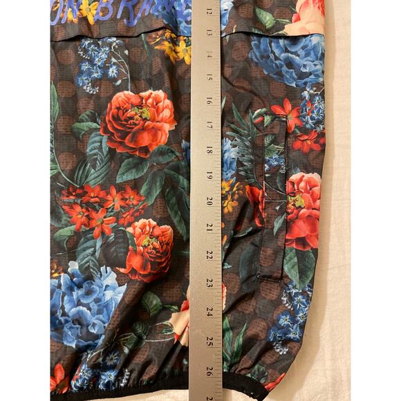 Reason Brand Sz Small Pullover Hoodie Windbreaker Jacket Flower Floral‎ Print - Picture 5 of 8